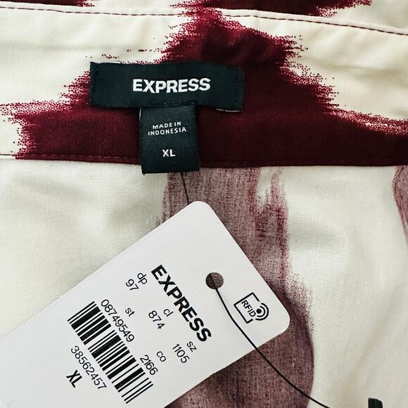 Printed Tapered Sleeveless Button Up Shirt - Picture 9 of 10